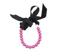 ZEPFJHE Velluti alla moda Bowknot Collana con perle d'imitazione Lunghezza regolabile Girocollo Versatile Neckwear per le donne Elegante Bowknot, Misura unica, come descritto, come descritto