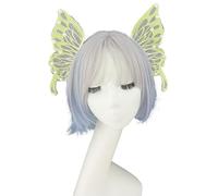 ZEPFJHE Velo a farfalla accessorio per capelli con perle barocche gotiche gioco di ruolo accessorio per la testa per feste in costume gotico fata farfalla fiore copricapo rinascimentale