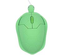 ZEPFJHE Verde per mouse ottico portatile a forma di tartaruga con cavo, 1200 dpi, per viaggi d'affari, ufficio, casa, scuola