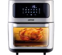 Zephir Friggitrice ad Aria Capacità 12 Litri Potenza 1800 Watt con Timer e Termostato Regolabile colore Acciaio Inox - ZHC121N