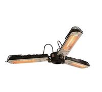 Zephir, Lampada riscaldante per esterni ed ombrelloni, 3 livelli di potenza 650W/1300W/2000W, Adatto ad ogni ombrellone con supporto diametro tra i 25 e i 60 mm, Protezione IP34
