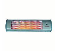 ZEPHIR STUFA AL QUARZO A PARETE 1200W IP24 CON INTERRUTTORE A TIRANTE GRIGIO HZQ