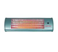 ZEPHIR STUFA AL QUARZO A PARETE 1200W IP24 CON INTERRUTTORE A TIRANTE GRIGIO HZQ