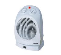 Zephir, Termoventilatore Oscillante Potenza 2000W, Termostato regolabile, Protezione Anti Ribaltamento, Antisurriscaldamento, Spia luminosa, Colore Bianco