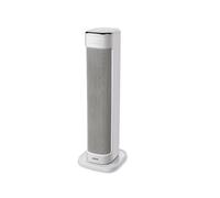 Zephir TW8000R Stufa Elettrica a Torretta Ceramica Oscillante 2000W 2 Livelli di Potenza Timer 12 Ore Telecomando Protezione Antisurriscaldamento e Antiribaltamento Bianco