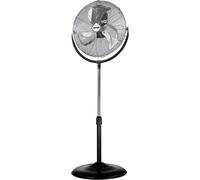 Zephir, Ventilatore a piantana, Acciaio Cromato/nero, Pala 50 cm, 3 velocità, 3