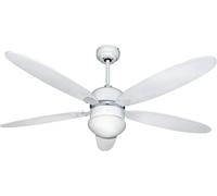 Zephir ZFR9111M ventilatore da soffitto con luce 5 pale in legno colore marrone