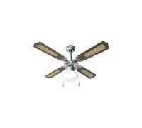 Ventilatore Soffitto 4 Pale 107cm In Legno Con Luce 3 Velocità Zephir ZFS9107M [EEK: NON APPLICABILE]