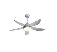 Zephir Ventilatore da Soffitto con Luce LED, Potenza 24W, 5 Pale in ABS, 5 Velocità, Diametro 132 cm, Funzione Reversibilità, 48 Lampade, 3 Livelli di Temperatura, con Telecomando