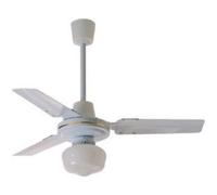 Zephir ZFS8093 Ventilatore da Soffitto in Metallo con Lampada, Bianco