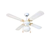 ZEPHIR ZFS9107B Ventilatore Decorativo A Soffitto Con Luce 60W Con 4 Pale