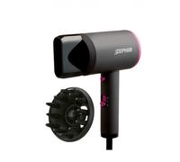 Zephir, Asciugacapelli, Phon Capelli Potenza 2000W, 2 velocità, Concentratore e Diffusore inclusi, Occhiello di aggancio