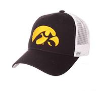 Zephyr Men's Iowa Hawkeyes Adjustable Snapback Hat Big Rig, Iowa Hawkeyes Black, Adjustable