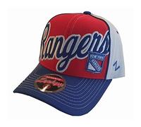 Zephyr Uomo New York Rangers Rivolta Regolabile Cap-White/Rosso/Blu, O/S