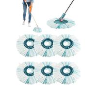 ZephyrCraft 6 Testine di Ricambio per Mop Compatibili con Leifheit Clean Twist Disc Mop, Testine di Ricambio in Microfibra Durevoli e Altamente Assorbenti per la Pulizia di Tutti i Tipi di Pavimento