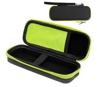 ZephyrCraft Custodia da viaggio per Philips O Blade QP2724 QP2734 QP2824 QP6551 QP4631 & Braun Series 3/5/7/9 - Custodia protettiva impermeabile per rasoio elettrico (verde/nero)