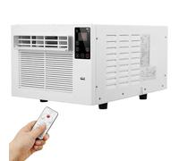 ZephyrGlow Climatizzatore Portatile Professionale 280W, Ventilatore Assiale Silenzioso, Include Kit Montaggio per Finestre/Camper