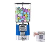 ZephyrGlow Distributore Automatico di Caramelle Meccanico, Macchina per Palline di Colla per Monete Domestiche, Robusto per Casa e Officina,Blue