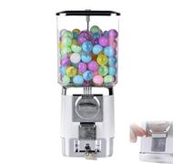 ZephyrGlow Distributore Automatico di Caramelle Meccanico, Macchina per Palline di Colla per Monete Domestiche, Robusto per Casa e Officina,White