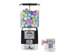 ZephyrGlow Distributore Automatico di Caramelle Meccanico, Macchina per Palline di Colla per Monete Domestiche, Robusto per Casa e Officina,Black