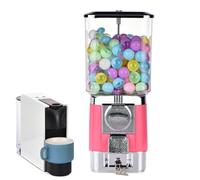 ZephyrGlow Distributore Automatico Macchine Distributrici di Capsule, Distributore Commerciale di Monete, Distributore Automatico di Caramelle per Aziende O per La Casa,Pink