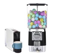 ZephyrGlow Distributore Automatico Macchine Distributrici di Capsule, Distributore Commerciale di Monete, Distributore Automatico di Caramelle per Aziende O per La Casa,Black