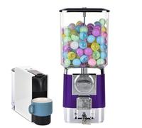 ZephyrGlow Distributore Automatico Macchine Distributrici di Capsule, Distributore Commerciale di Monete, Distributore Automatico di Caramelle per Aziende O per La Casa,Purple