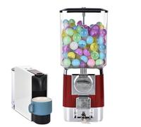 ZephyrGlow Distributore Automatico Macchine Distributrici di Capsule, Distributore Commerciale di Monete, Distributore Automatico di Caramelle per Aziende O per La Casa,Red