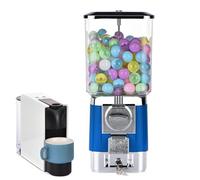 ZephyrGlow Distributore Automatico Macchine Distributrici di Capsule, Distributore Commerciale di Monete, Distributore Automatico di Caramelle per Aziende O per La Casa,Blue