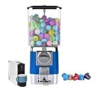 ZephyrGlow Distributore di Caramelle con Gettoniera, Dispenser Automatica per Gomme per Uso Commerciale, Distributore Caramelle Grande, Distributore di Noci,Blue