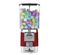 ZephyrGlow Gumball Dispenser, Distributore di Caramelle con Gettoniera, Distributore Automatico Macchine Distributrici di Capsule, per La Casa, Negozi di Giochi,Red