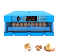ZephyrGlow Incubatrice per Uova Professionale - Incubatrice per Pulcini, Rotazione Automatica, Giratura Automatica delle Uova, Aggiunta Automatica dell'Acqua,64Egg