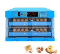 ZephyrGlow Incubatrice per Uova Professionale - Incubatrice per Pulcini, Rotazione Automatica, Giratura Automatica delle Uova, Aggiunta Automatica dell'Acqua,128Egg