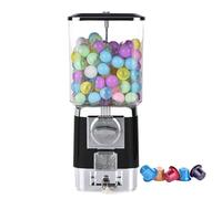 ZephyrGlow Macchina di Gumball, Mini Macchina di Gumball, Distributore Automatico alla Rinfusa della Palla con Il Distributore di Giocattoli della Capsula della Bolla Classica del Tasto,Black