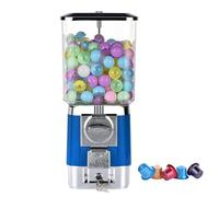 ZephyrGlow Macchina di Gumball, Mini Macchina di Gumball, Distributore Automatico alla Rinfusa della Palla con Il Distributore di Giocattoli della Capsula della Bolla Classica del Tasto,Blue