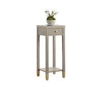 Zephyria Piccolo supporto per vasi di fiori per piante in v Portavasi decorativo moderno e di lusso, con cassetto e base espositiva in legno doppio , Robusti portavasi per tavolo, mensola(S)