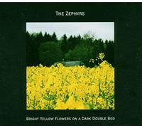 Zephyrs - Bright Yellow Flowers On A Dark Double Bed