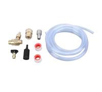 ZephyVita Kit iniettore chimico per idropulitrice ad alta pressione valvola regolabile 4000PSI iniettore chimico per lavatrice ugello nero set di tubi da 9,8 piedi