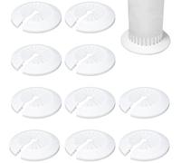 ZEPIQOR 10 Pezzi copri termosifone, Rosetta Copertura per Tubi Copri Tubi Termosifoni Pipe Collar in Plastica Copritubo Radiatori Morsetti per Manicotto Foro Diametro Tubi di Riscaldamento (15-45 mm)