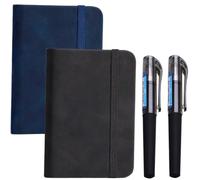 ZEPIQOR 2 Pcs taccuino tascabile, Taccuini Tascabili Piccoli Quaderni Con Copertina Rigida In Carta Spessa Di Alta Qualità Con Nastri Per Lavori Di Ufficio Formato A7 100 Pagine In Pelle