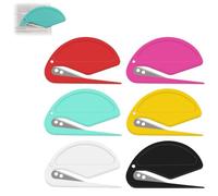 ZEPIQOR 6 Pcs Tagliacarte Apribuste, Tagliacarte da Scrivania, Tagliabuste in Plastica, Efficiente Strumento Apriposta per Buste, Scatole, Pacchetti, Taglio Carta per Incartare Posta e Carta Tagliare