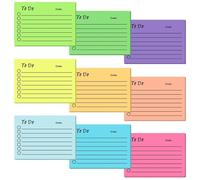 ZEPIQOR 9 Pcs Note Adesive Foderate 450 Blocco Note Adesive To Do List Colorati Foderato Note Adesive Sticky Notes Adesive per Ufficio Famiglia Scuola (10x7cm)
