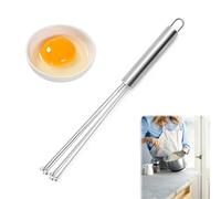 ZEPIQOR Frusta a Spinta Manuale Semiautomatica, Frusta per uova Manuale In Acciaio Inossidabile, Mescolatore Frusta Rotante Multifunzionale per Frustare, Battere e Mescolare, Regali