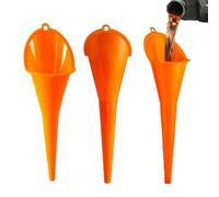 ZEPIQOR Imbuto lungo in plastica, 3 pezzi, imbuto olio motore, extra lungo, super imbuti a collo lungo per trasmissione olio motore, fluido per locomotiva moto, imbuti di rifornimento