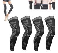 ZEPOIYM Compressione per gamba intera Flytex, Manicotto di compressione per gamba intera Flytex, Supporto per ginocchio per corsa, Maniche a compressione per ginocchia e gambe (XL,2 Pairs)
