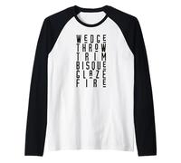 Zeppa COPRILETTO Trim Bisque Glaze Fire Ceramica Ceramica Meme Maglia con Maniche Raglan