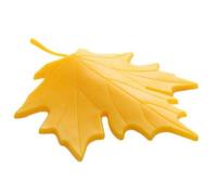 Zeppa per porta a forma di foglia, 1 fermaporta in, per casa, giardino, ufficio, giallo