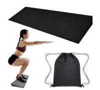 Zeppa rialzata per squat e polpaccio, per sollevamento pesi, 67 x 23 x 6 cm, antiscivolo per stretching del polpaccio, blocco per esercizi del piede staccabile, supporto per caviglia x