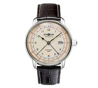 Zeppelin LZ 126 Los Angeles Automatico GMT Quadrante Beige 76685 Orologio Uomo