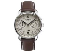 Zeppelin 100 years orologio Uomo Analogico Al quarzo con cinturino in Pelle di vitello 7674-6